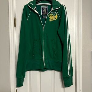 Vintage Abercrombie Green Sweater Jacket